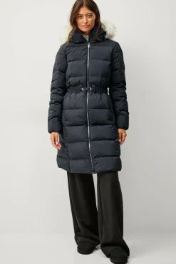 Áhkká Dunfrakke Gold Mid Down Coat Matte