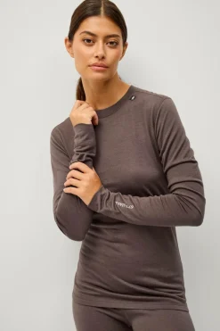 Áhkká Langærmet undertrøje Merino Wool LS Tee W