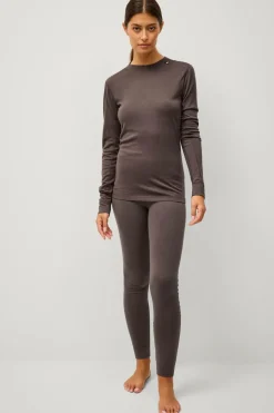 Áhkká Langærmet undertrøje Merino Wool LS Tee W