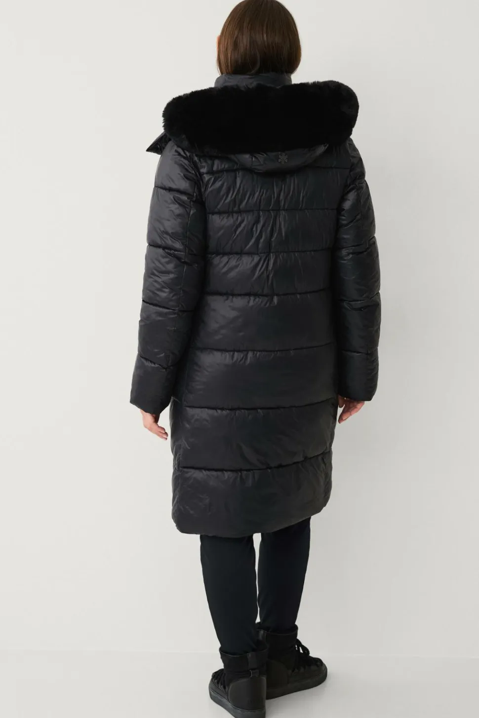 Áhkká Parka Gold Shiny Parka w Detachable Hood