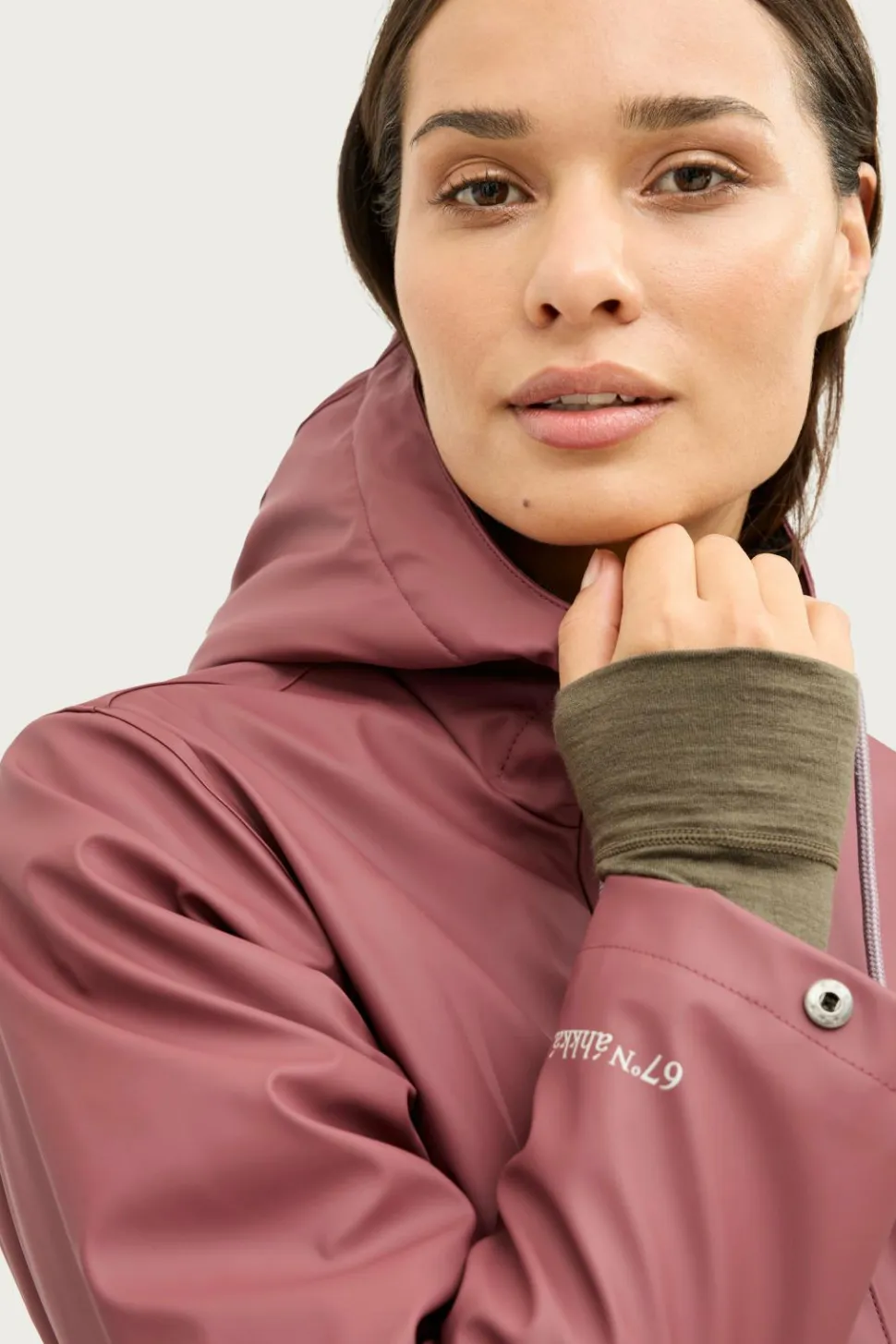 Áhkká Regnparkacoat med plysfor