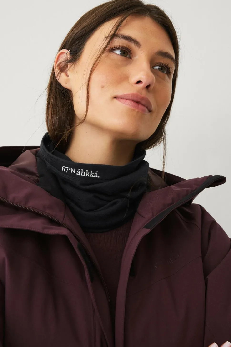 Áhkká Rørhalstørklæde Merino Wool