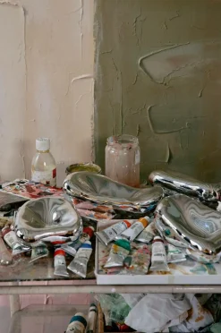 HKliving Glasskulptur krom, No. 1