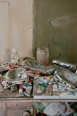 HKliving Glasskulptur krom, No. 1