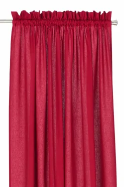 &Home Gardin med løbegang i halvpanama 2-pak