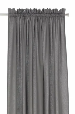 &Home Gardin med løbegang i halvpanama 2-pak