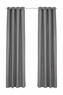 &Home Gardin med ringe i halvpanama 2-pak