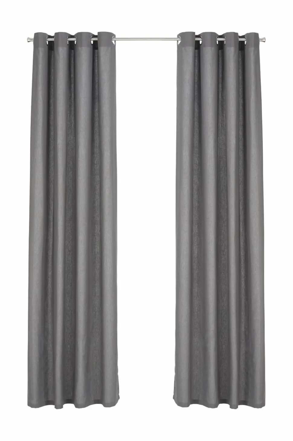 &Home Gardin med ringe i halvpanama 2-pak