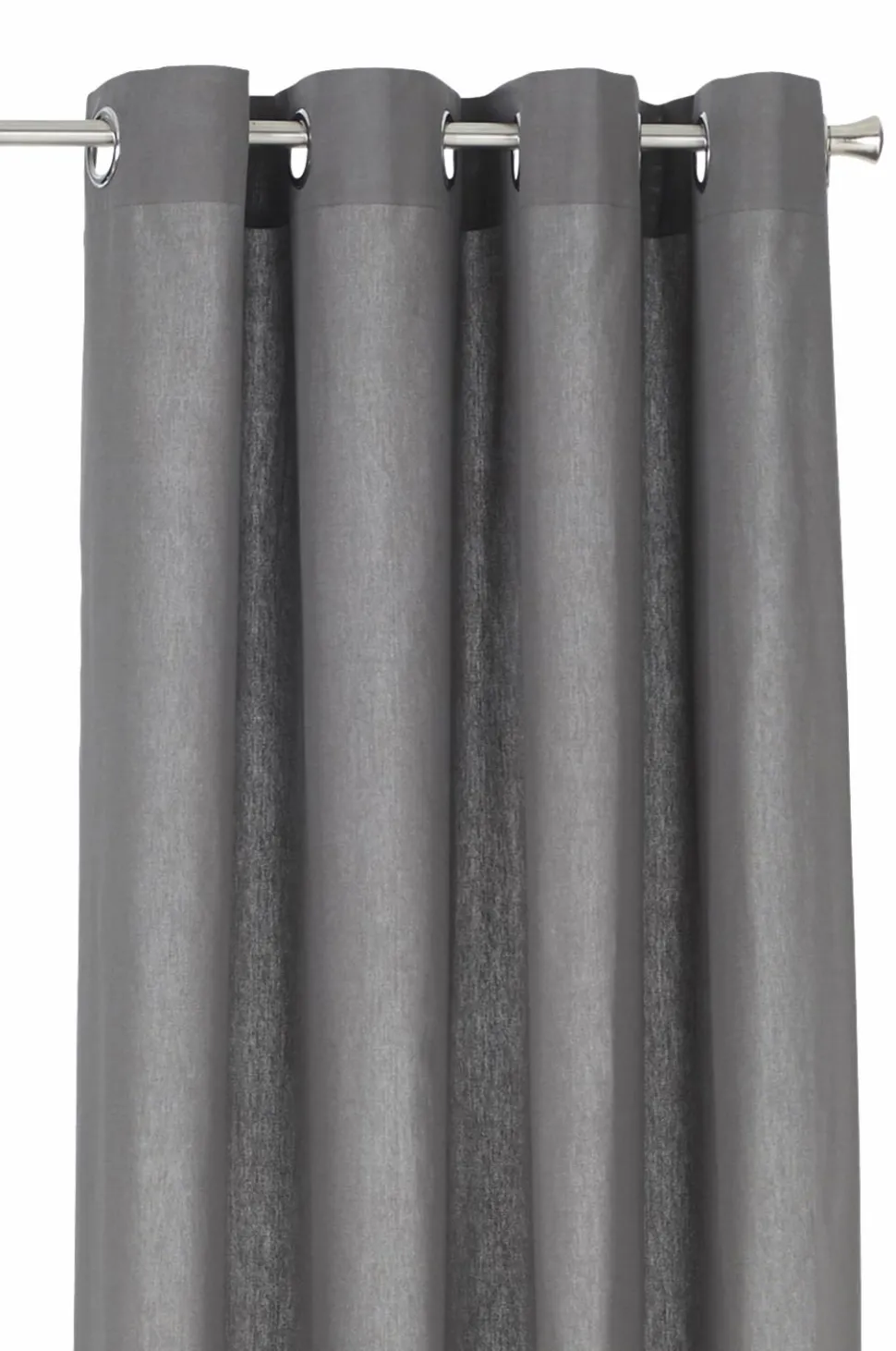 &Home Gardin med ringe i halvpanama 2-pak