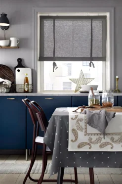 &Home Roll up-gardin af halvpanama