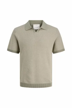 Jack & Jones Poloshirt jprcCeaston Knit Split Neck SS SN