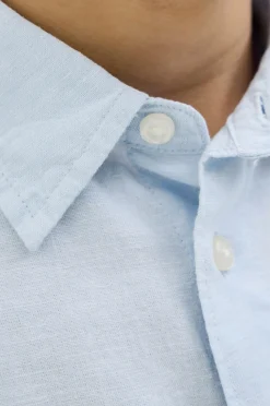 Jack & Jones Junior Skjorte jjBreeze Linen Blend Shirt SS SN Jnr