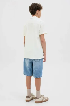 Jack & Jones Junior Skjorte jorLuke Crinkle Shirt SS Jnr