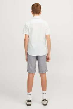 Jack & Jones Junior Skjorte jjeLinen Blend Shirt SS SN Jnr