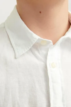 Jack & Jones Junior Skjorte jjeLinen Blend Shirt SS SN Jnr