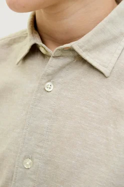 Jack & Jones Junior Skjorte jjBreeze Linen Blend Shirt SS SN Jnr