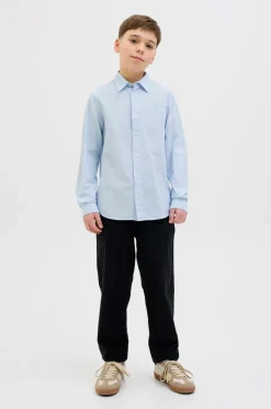 Jack & Jones Junior Skjorte jjeBreeze Linen Blend Shirt LS SN J