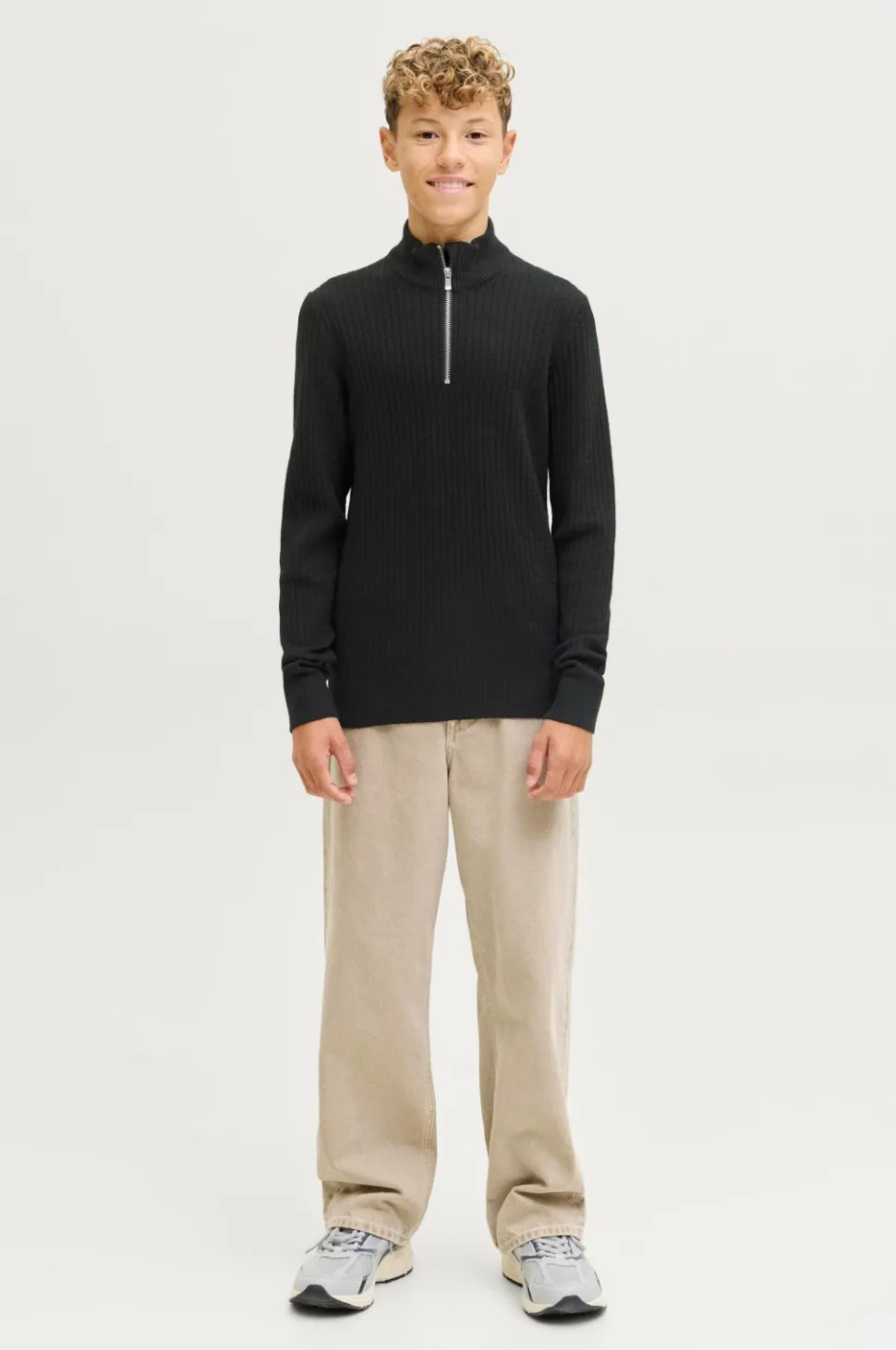 Jack & Jones Junior Turtleneck trøje jprBlubarkley Knit Half Zip Jnr
