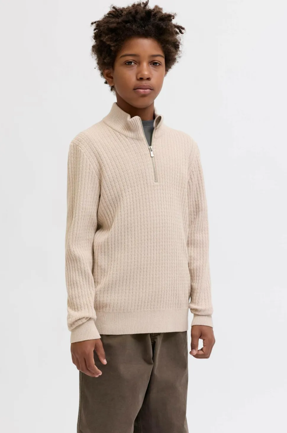 Jack & Jones Junior Turtleneck trøje jprBlubarkley Knit Half Zip Jnr