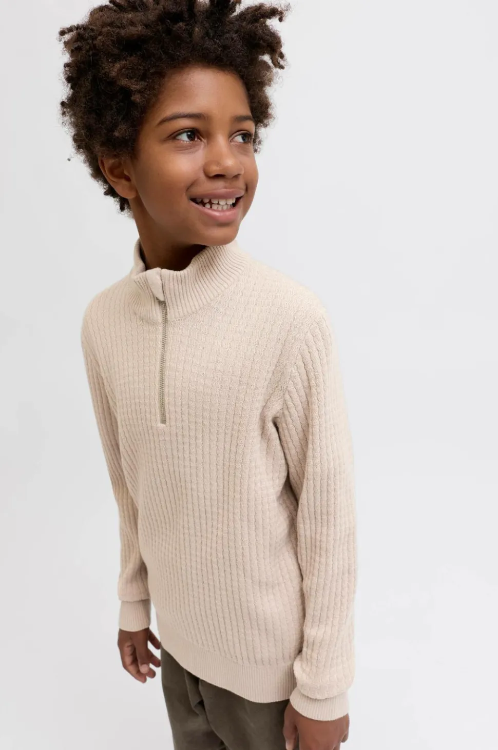 Jack & Jones Junior Turtleneck trøje jprBlubarkley Knit Half Zip Jnr