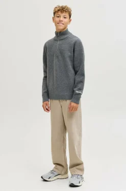 Jack & Jones Junior Trøje jorNorrebro Knit Half Zip Jnr