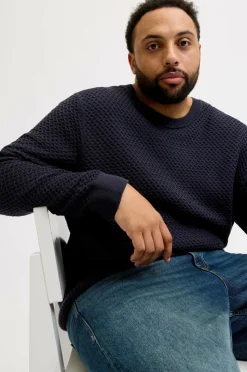 Jack & Jones Plus Pullover jprBlubarkley Knit Crew Neck Pls