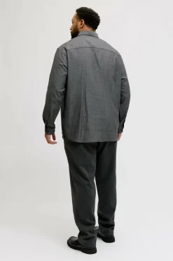 Jack & Jones Plus Skjorte jprBlaparker Melange L/S Shirt BF P