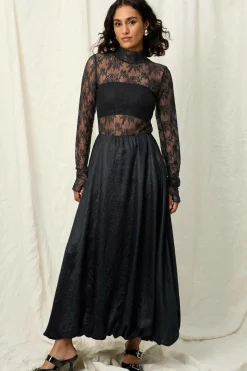 Joelle Ballonnederdel i satin