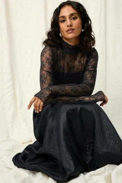 Joelle Ballonnederdel i satin