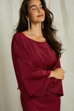 Joelle Maxi kjole i satin