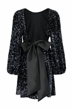 Joelle Pailletkjole med sløjfe i ryggen