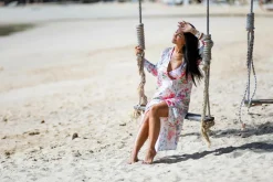 KAANDA Beach life Strandkjole Butterfly shirt dress resort collection