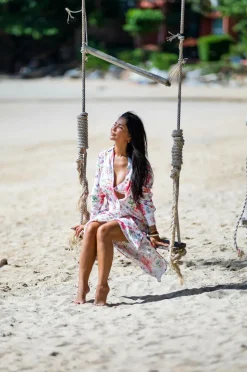 KAANDA Beach life Strandkjole Butterfly shirt dress resort collection