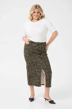 KAFFE Curve Cowboynederdel kaLeonoma Denim Skirt