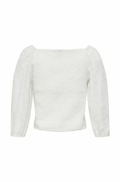 KIDS ONLY Bluse kogPilea 3/4 Emb Anglaise Shirt
