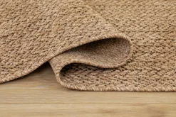 KM Home Fladvævet tæppe Natural