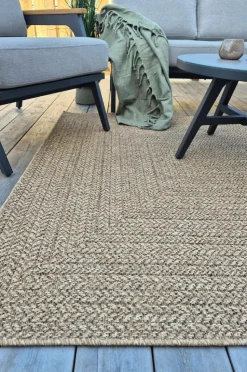 KM Home Fladvævet tæppe Natural