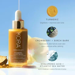 KORA Organics Turmeric Glow Drops Niacinamide Alternative Serum