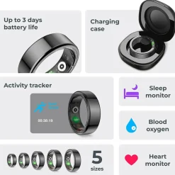 KSIX Smart Ring Saturn - M
