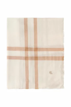 Lauren Ralph Lauren Halstørklæde Polyester Blend-lght Wght WV Sqr Scf