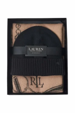 Lauren Ralph Lauren Kasket + tørklæde Acrylic Blend-eqst Scrf Ht-gbx