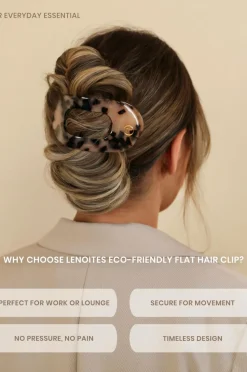 Lenoites Eco-Friendly Flat Hair Clip
