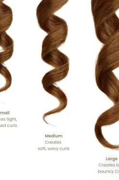 Lenoites Heatless Curls In Mulberry Silk Medium