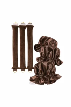 Lenoites Heatless Curling Rods With Caps 3-Pakke Set