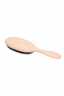 Lenoites Wild Boar Hair Brush With Cleaning Tool