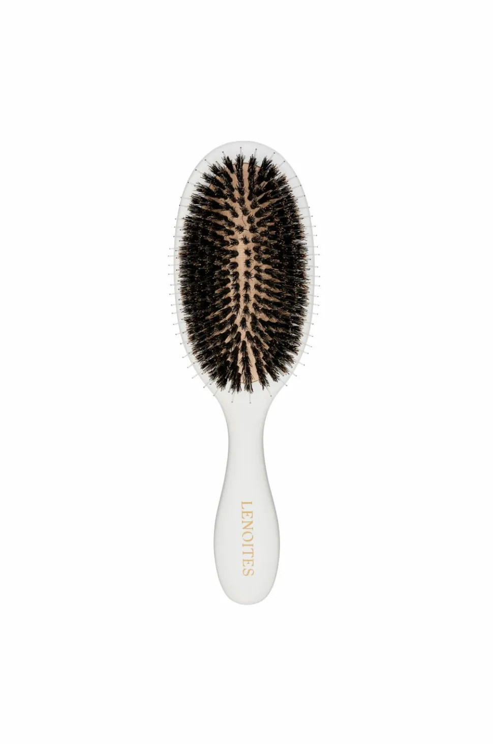 Lenoites Wild Boar Hair Brush With Cleaning Tool