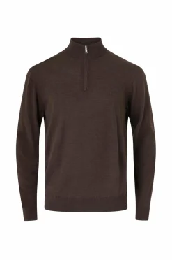 Les Deux Uldtrøje Greyson Half-zip Merino Knit - Seasonal