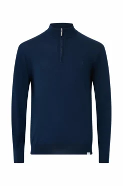 Les Deux Uldtrøje Greyson Half-zip Merino Knit