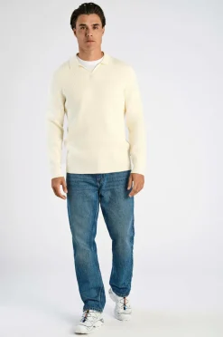 Lindbergh Pullover Rib Knitted L/S V-neck Polo