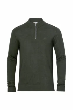 Lindbergh Trøje Half Zip Merino Mock Neck